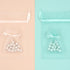 Mint Colour Small Organza Gift Bags